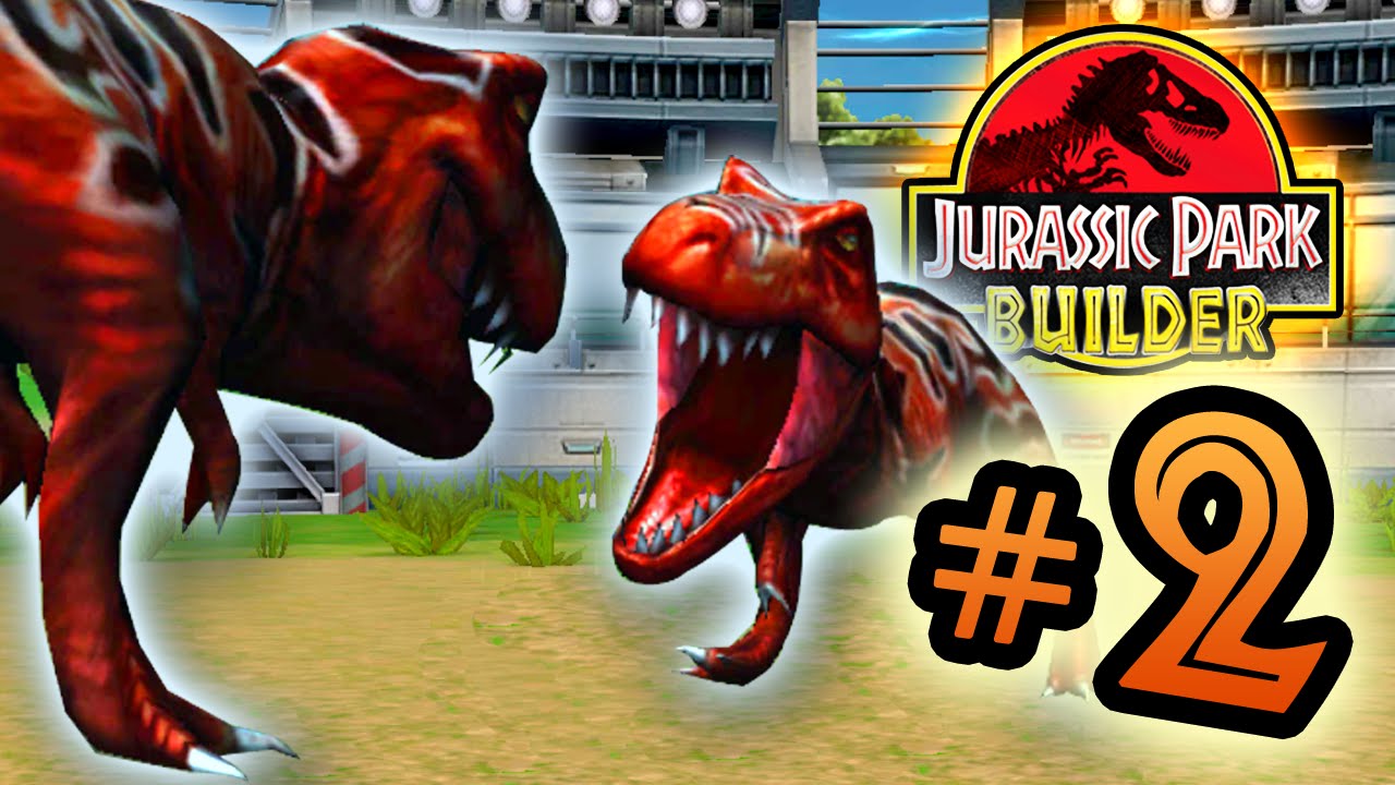 lets play a little game Jurassic Park Builder: JURASSIC Tournament: Part 2 T.Rex Vs T.Rex!! HD