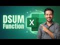 Try DSUM formula Instead of SUMIF in Excel | Microsoft Excel 2026
