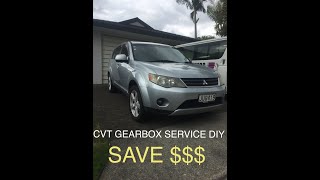 Fluid Change/Filter Clean On A Neglected CVT Gearbox Mitsubishi Outlander Re0f10a Cvt 6 Speed Jf011e Automatic Transmission Filter Service