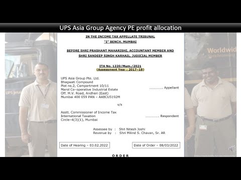 UPS Asia Group Pte. Ltd. Agency PE ITA No. 1220/Mum./2021