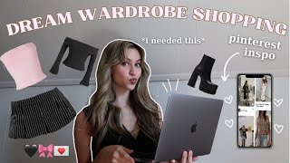 BUYING MY DREAM WARDROBE♡: online shopping \& try on haul! (coquette, edgy, and that girl aesthetic)