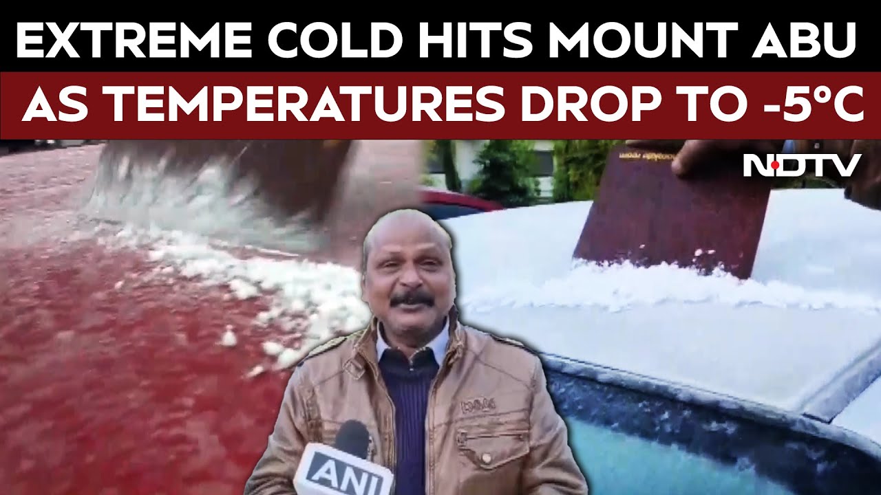 Extreme Cold Hits Mount Abu As Temperatures Drop To -5°C In Rare January Freeze Spell