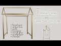 Tabletop Canopy Structure DIY / Candy Bar DIY