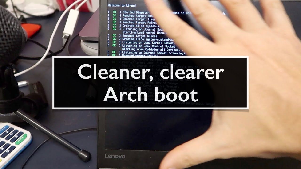 Cleaner and clearer Archlinux boot with systemdvconsole YouTube