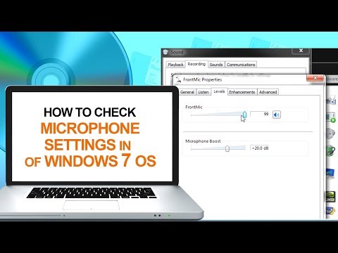 How to Check Microphone Settings in Windows 7 Operating System | Computer & Networking Basics