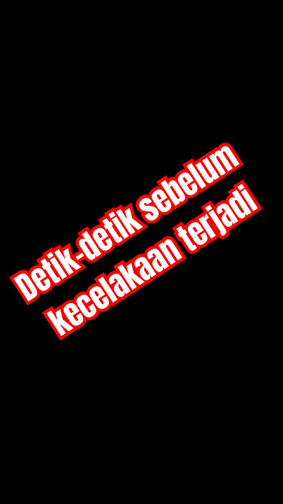 Detik-detik sebelum kecelakaan terjadi di jalan raya. #cctv #kecelakaan #accident