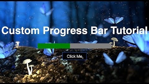 Custom Animated Progress bar | HTML, CSS & JavaScript Tutorial