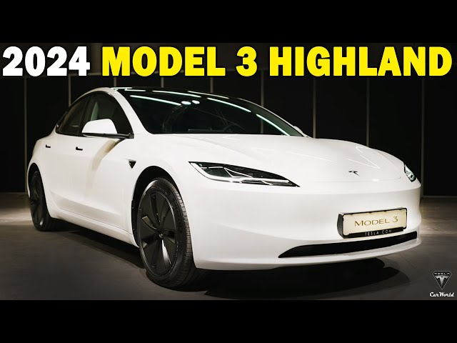 Just Happened! Elon Musk Unveiled A First Look 2024 Tesla Model 3 Highland  Impressive Interior! 