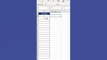 How to insert Counting😲 #msexcel #excel #tricks #shortsvideo #computer #eca #shorts #tech #counting