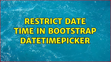 Restrict date time in Bootstrap datetimepicker (2 Solutions!!)