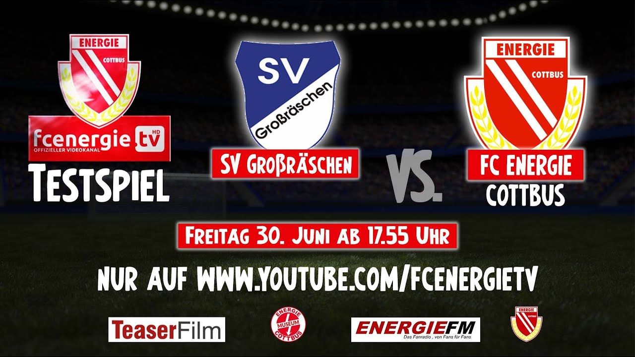 FC Energie Cottbus LIVESTREAM Testspiel SV Großräschen vs