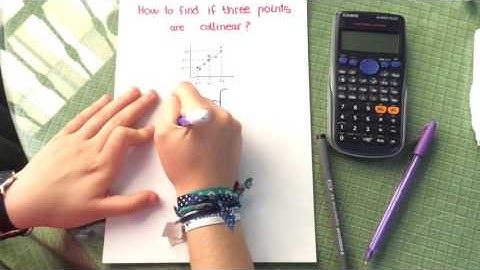 How to find if three points are collinear - Ángela Lucena