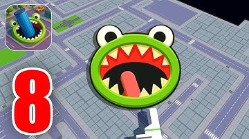 Hole.io - Unlocked All Skin Gameplay Walkthrough Part 8 - Eat The World & Dominate the City