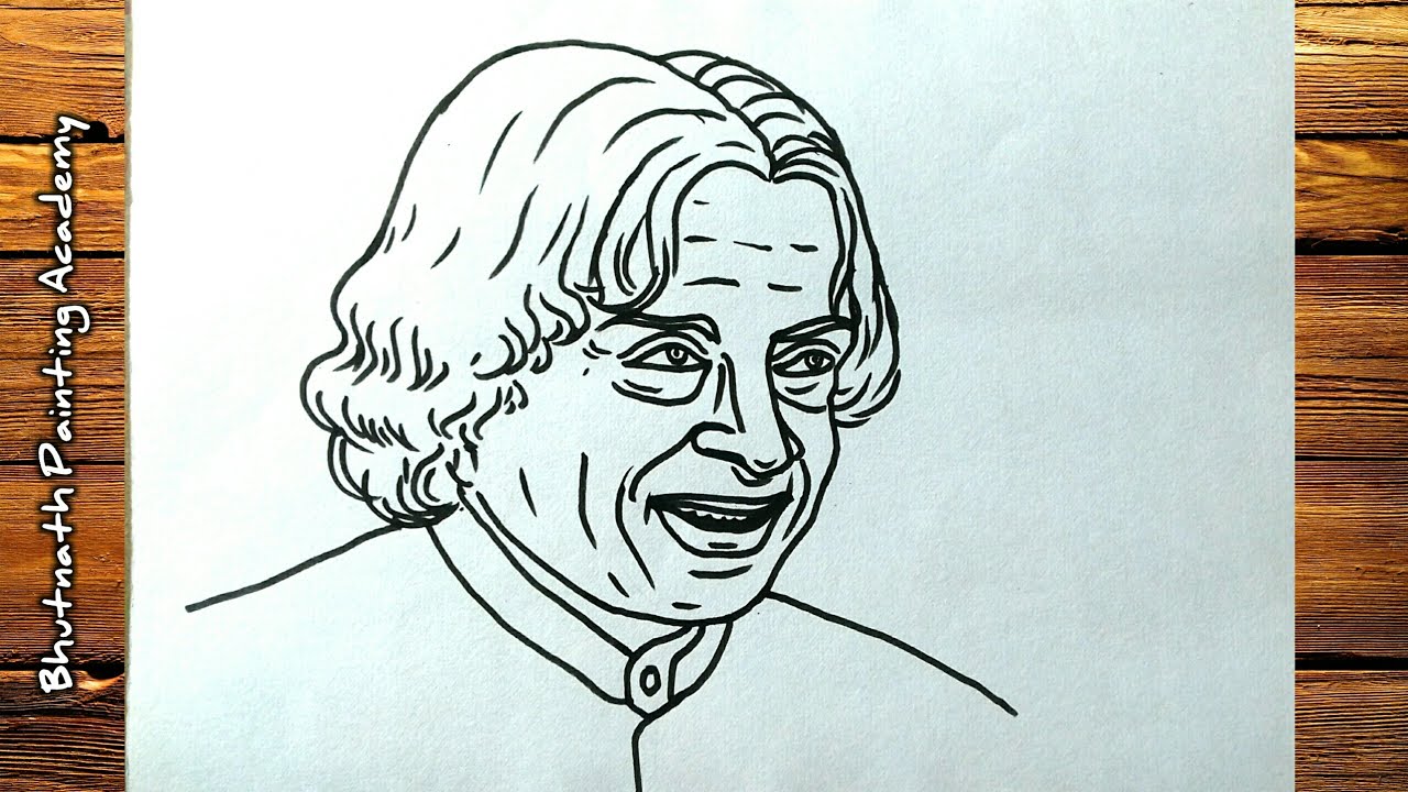 Pen Drawing of apj abdul kalam and saheed bhagat singh | Pen drawing, Sketch  book, Ballpen drawing