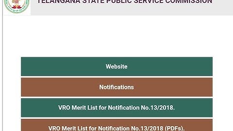 TSPSC VRO 1:3 CERTIFICATE VERIFICATION LIST RESULTS LATEST UPDATE 2018