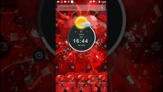 Red Heart Love Theme & shine wallpaper screenshot 2