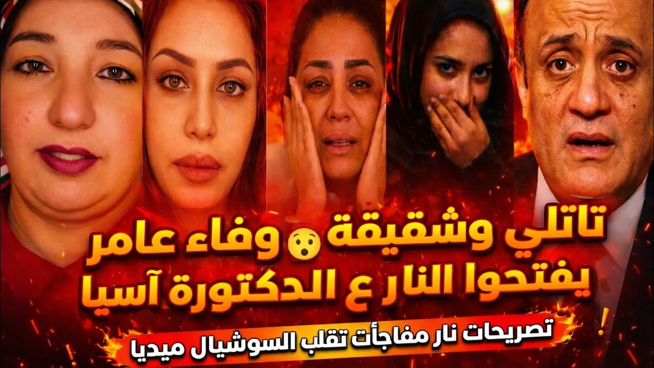 لايف بالغ الخطورة⚠️أخت وفاءعامر وتاتلي والاردنية قلبوهاجهنم ع الدكتورة آسيا/شقيق شيكابموقف صادم معهم