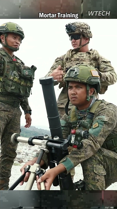 Mortar Training by Philippine and U.S. soldiers