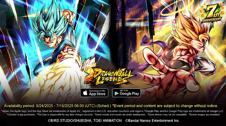 DRAGON BALL LEGENDS  "LL Super Gogeta & LL Vegito Blue" TRAILER! - 7th Anniversary DB Legends Edit