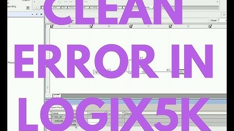 CLEAR FAULTS IN CONTROLLOGIX WITH RSLOGIX 5000