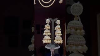 3 layer Pearl Jhumka Order Now #jhumka #earrings #shortvideo