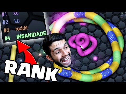 Top 3 jogadores com as cobras mais insanas do Slither.io! #games