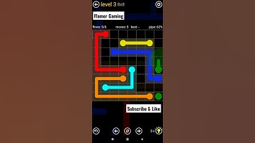 Flow Free || Classic Pack || 8x8 || Level 3 Gameplay