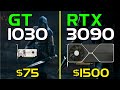 RTX 3090 vs. GT 1030 | How Big Is The Difference?