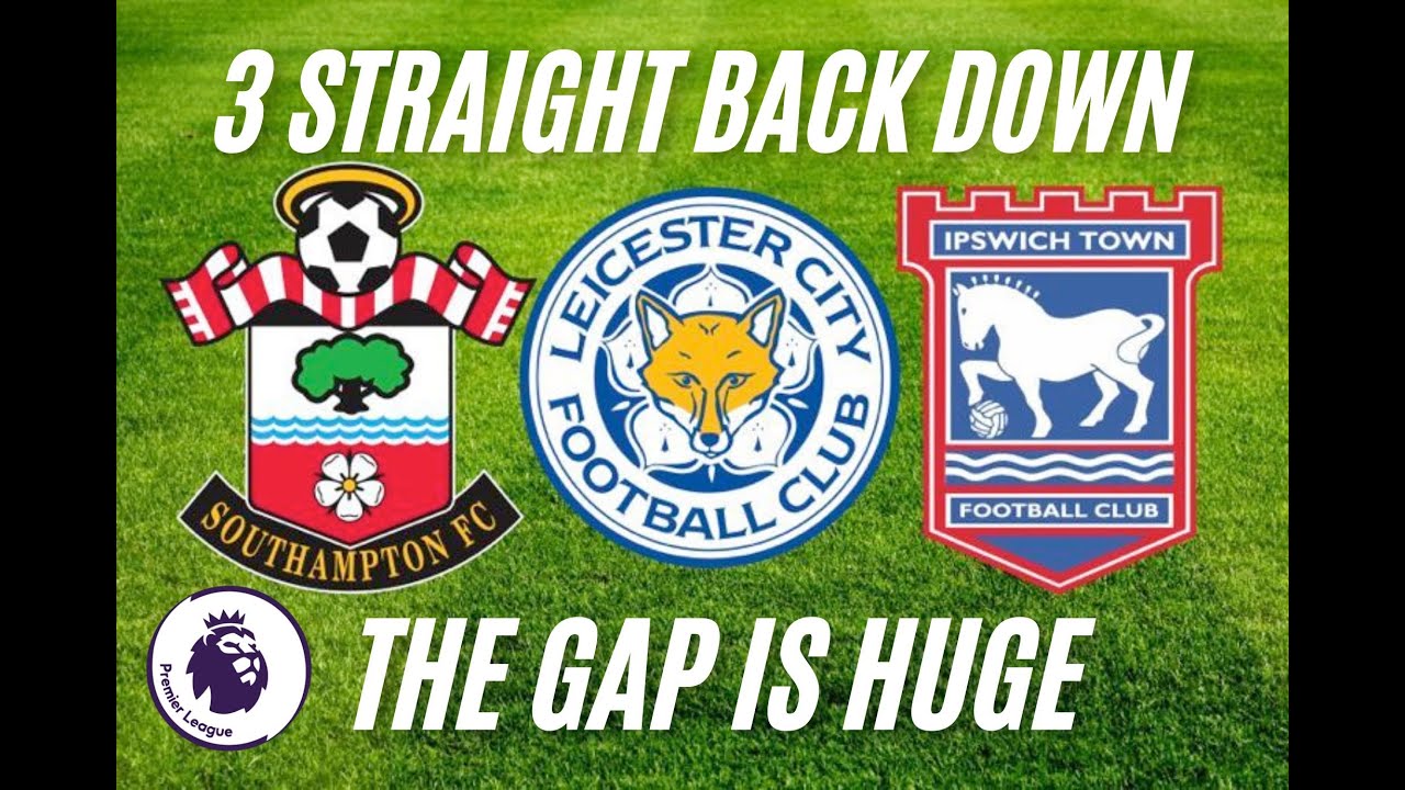 Awful Premier League Relegation battle Three straight back down again the gap is huge