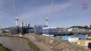 New Shellharbour Hospital topping out timelapse - July 2026