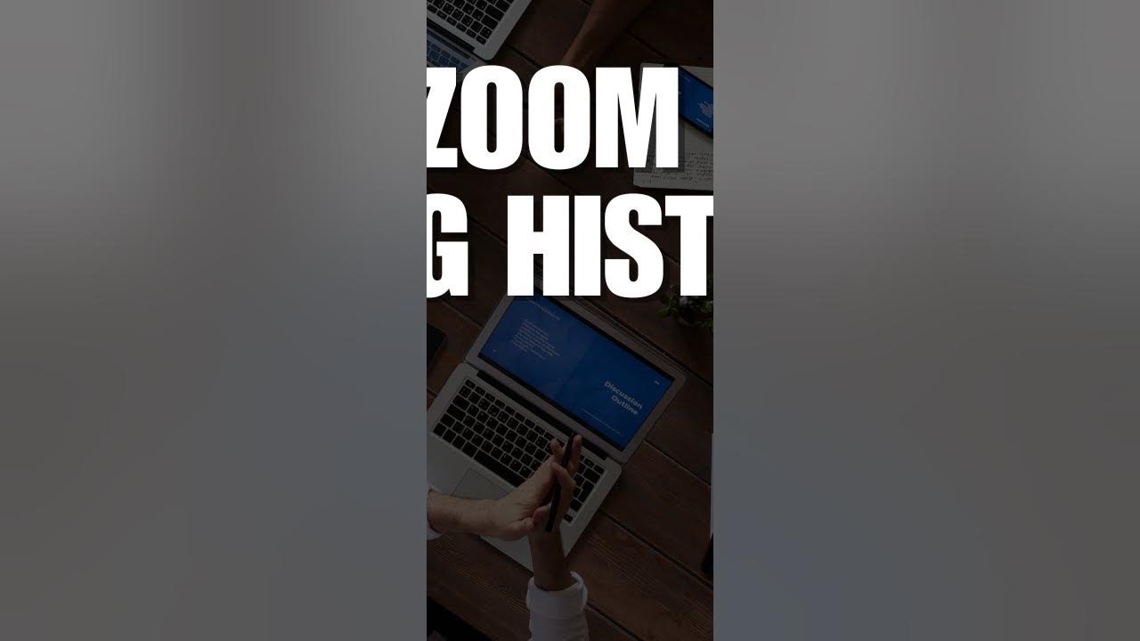 How to Check Zoom Meeting History YouTube