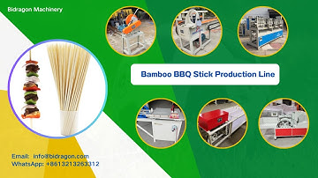 Bamboo BBQ Skewer Stick Making Machine Line Bamboo Processing Machine 008613213263312
