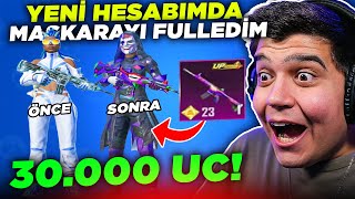Yeni̇ Pubg Mobile Hesabima Maskara Seti̇ni̇ Fulledi̇m 30.000 Uc Pubg Mobile