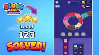 🎯 Block Loop Shooter | Hard Level 123 Walkthrough & Solution 🧠