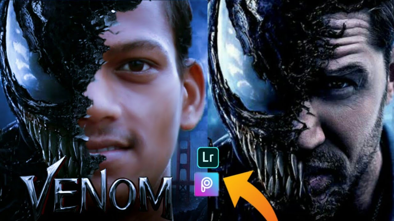 Venom Photo Editing Movies Poster | Venom amazing photo editing in Picsart | venom song ✔🔥