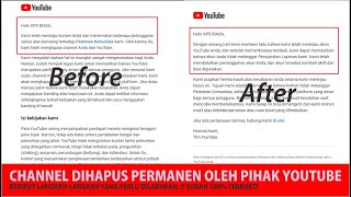 Download lagu HOW TO RECOVER A PERMANENTLY DELETED YOUTUBE CHANNEL