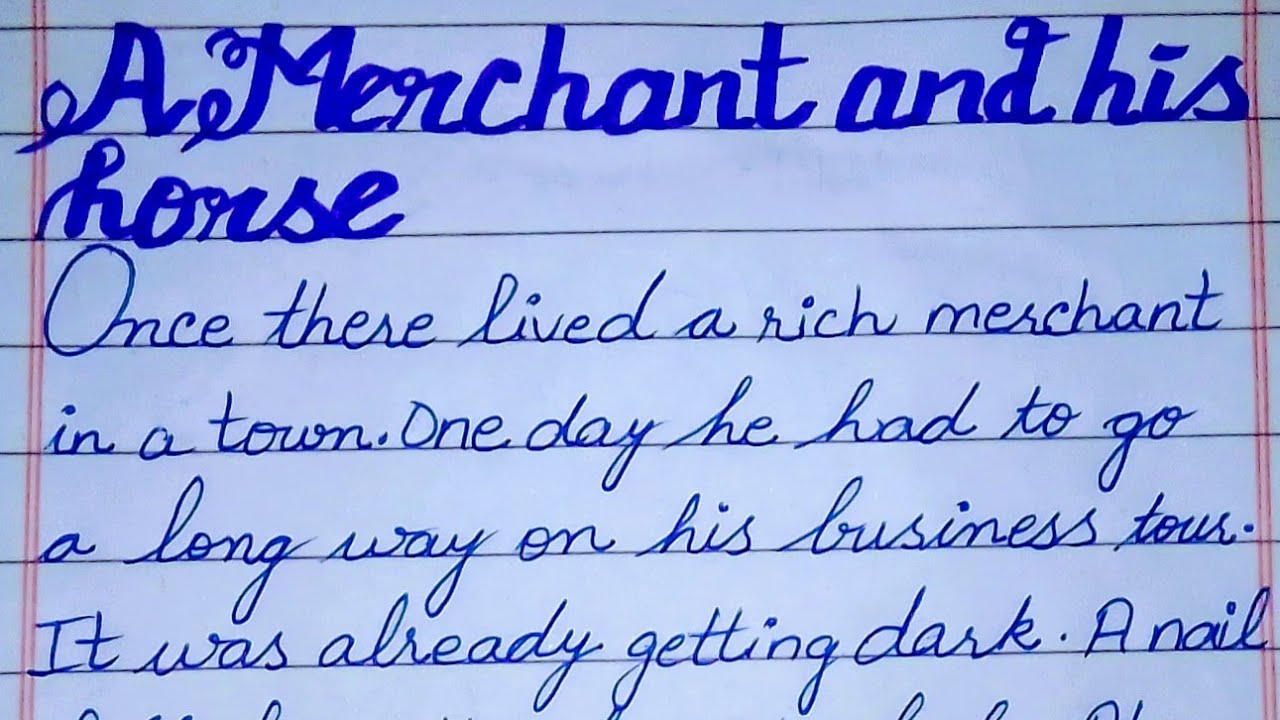 A merchant and his horse story YouTube