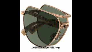 Michael Kors Keswick MK1156 10026G Sunglasses Mens Gunmetal Silver Mirror 59mm  Shiny Gold Olive Gre