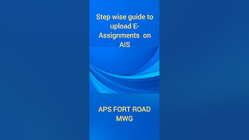 how to upload E-Assignment on student.apms.pk