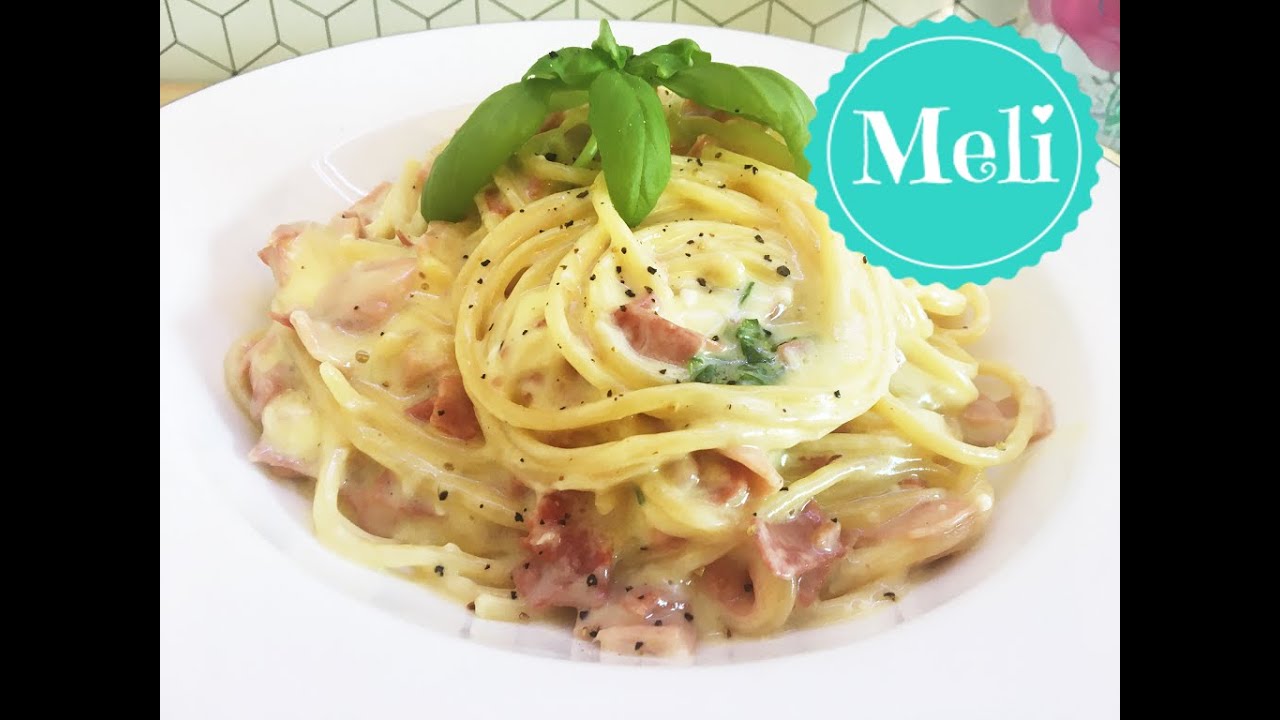 Spaghetti Carbonara mal anders mit viel Käse und Salami/ One Pot/ 5 ...