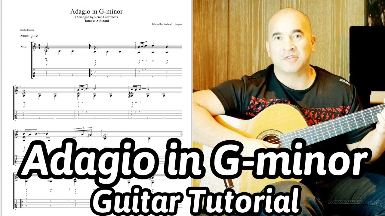 Adagio in G-minor | Tomaso Albinoni & Remo Giazotto | Acoustic Guitar  Lesson | NBN Guitar - YouTube