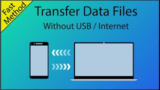 transfer data from mobile to laptop or computer to mobile | transfer data without USB, internet screenshot 4