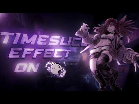 How to create the timeslice effect on blurrr