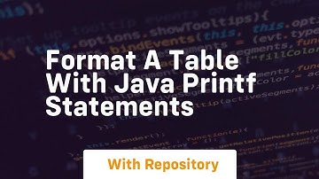 Format a table with java printf statements