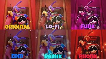 Jax and Pomni Daisy Bell Original vs Phonk vs Remix All version