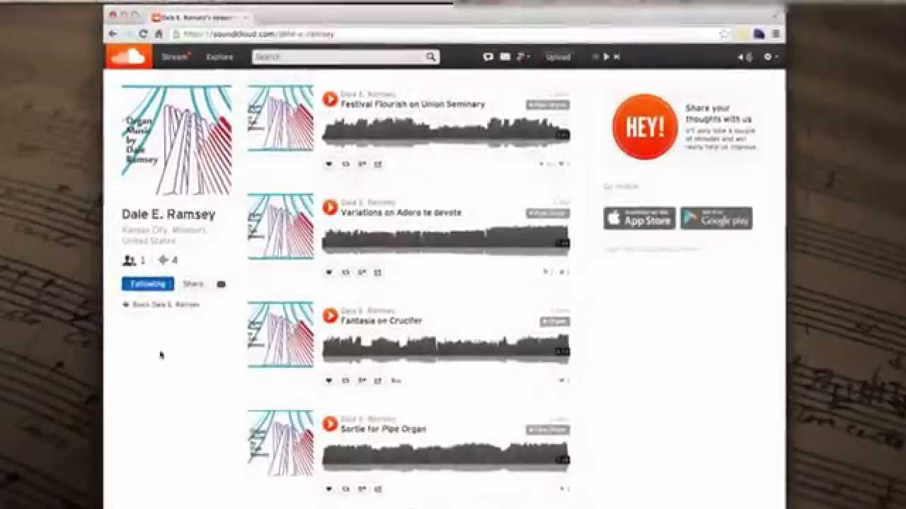 For Composers How to get the embed code from SoundCloud