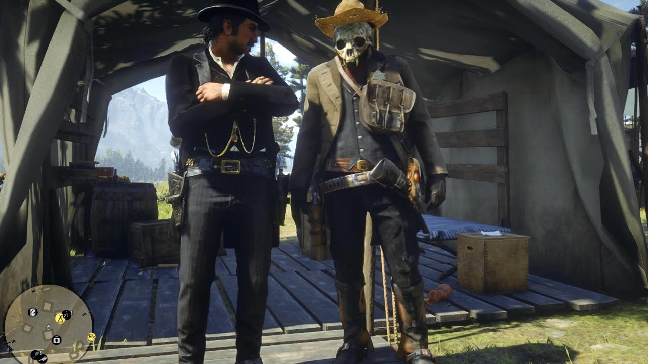 Gang Reaction If Arthur wearing Mask in the camp - Red Dead Redemption ...