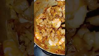 #sorts CƠM CHIỀU CHỈ CÓ TOM, VỚI THỊT BA CHỈ #cooking#cuộcsốnghằngngày