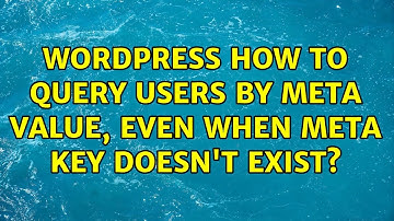 Wordpress: How to query users by meta value, even when meta key doesn