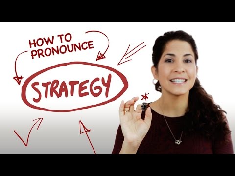 strategy แปล  New  How to pronounce 'Strategy' | American English